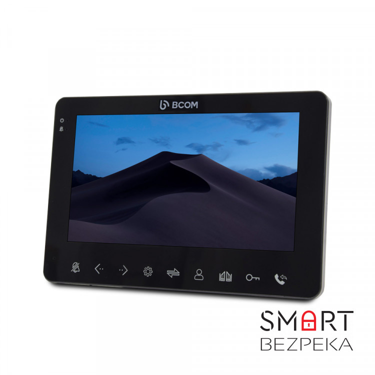 Комплект видеодомофона BCOM BD-780FHD Black Kit: видеодомофон 7" и видеопанель