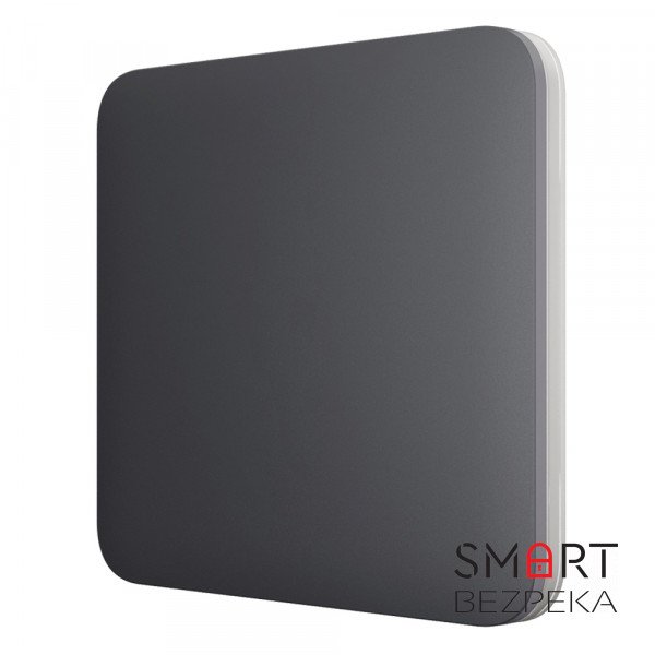 Кнопка Ajax SoloButton (1-gang/2-way) graphite для одноклавішного або прохідного вимикача
