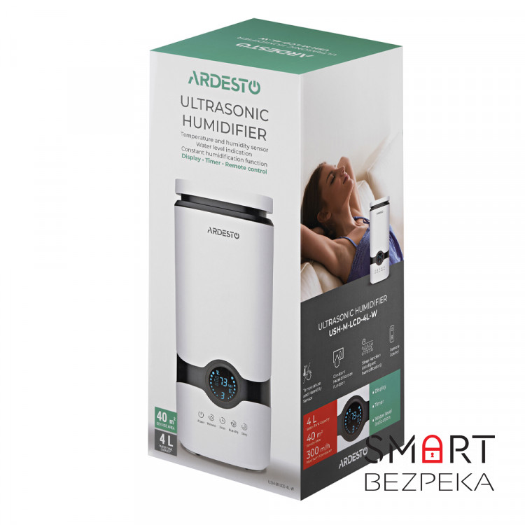 Зволожувач повітря Ardesto USH-M-LCD-4L-W