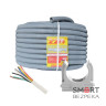 Комплект: Кабель 8*0.22U (биметалл) бухта 100м + Гофротруба 220 TM Standart D 20 мм (100 м) cерая + Клипса для гофры 20 мм (50 шт/уп) серая