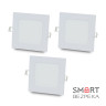 Комплект из 3-х светильников светодиодных LIGHTWELL LW-SQ-RCD-9 9 W квадрат встроенный