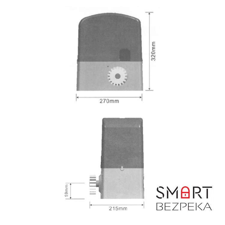 Автоматика для откатных ворот GANT IZ-1200