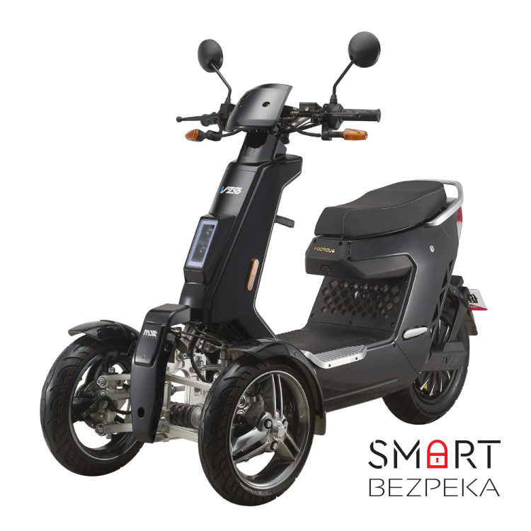Электроскутер V28 3000W 72V 40Ah трехколесный