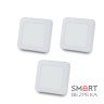 Комплект із 3-х світильників світлодіодних LIGHTWELL LW-SQ-SRF-6 6 W квадрат, накладний