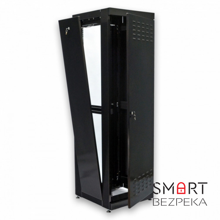 Шафа серверна CMS 42U 610 х 675 UA-MGSE4266MB посилена для мережевого обладнання