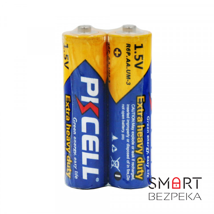 Комплект з 20 батарейок PKCELL Extra Heavy Duty AA R6P 1.5V по 2шт./плівка