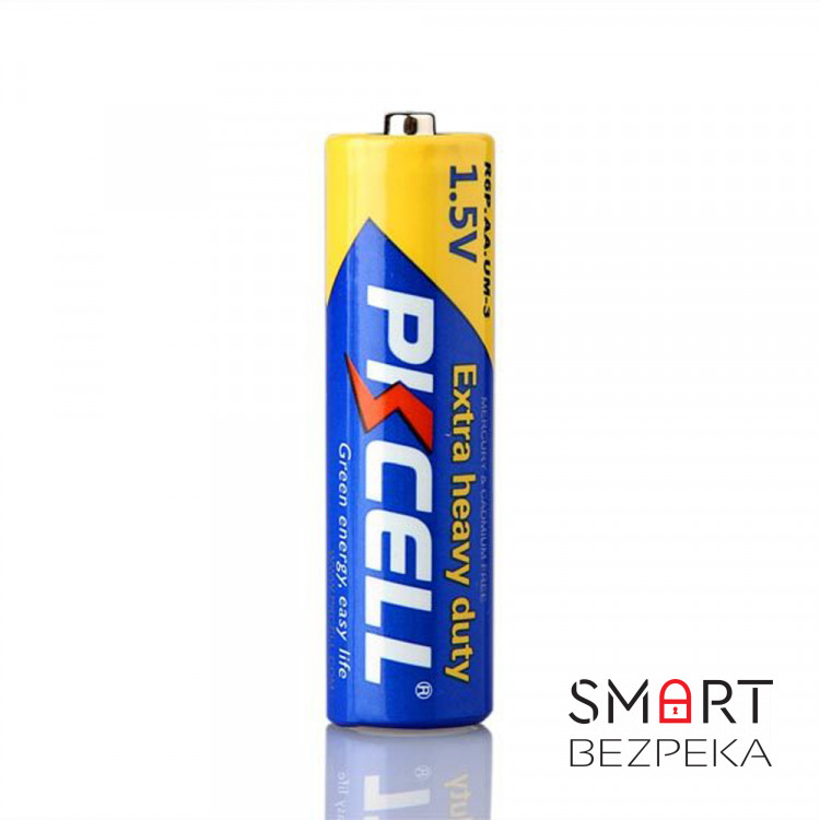 Комплект з 20 батарейок PKCELL Extra Heavy Duty AA R6P 1.5V по 2шт./плівка