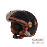 Мотошолом відкритий Beon B-120 31-kangaroo MATT BLACK/KANGAROO (матовий чорний/кенгуру), розмір XL