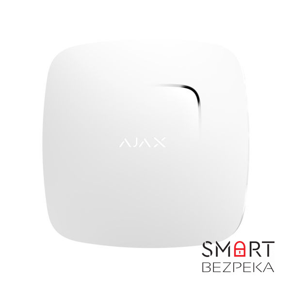 Бездротовий датчик диму Ajax FireProtect white