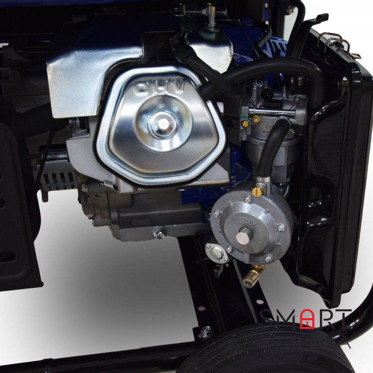 Бензиновый + газовый генератор BISON BS6500LE максимальна мощность 5 кВт / 5.5 кВт