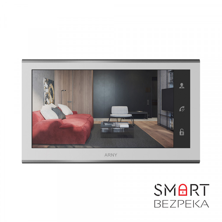 Видеодомофон 7" Arny AVD-730 (2Mpx) white IPS с детектором движения и записью видео