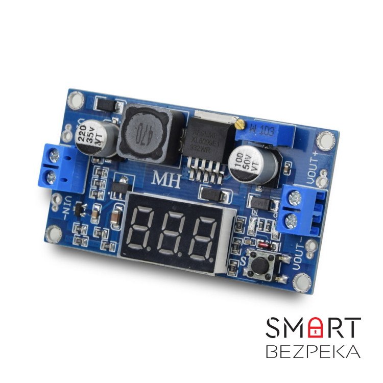 Модуль підвищувального перетворювача OKY3498-4 з LED-вольтметром