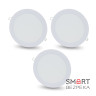 Комплект из 3-х светильников светодиодных LIGHTWELL LW-R-RCD-12 12 W круг встроенный