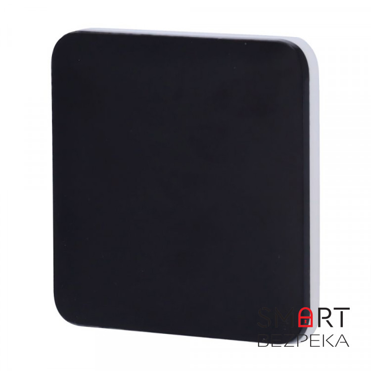 Кнопка Ajax SoloButton (1-gang/2-way) black для одноклавішного або прохідного вимикача