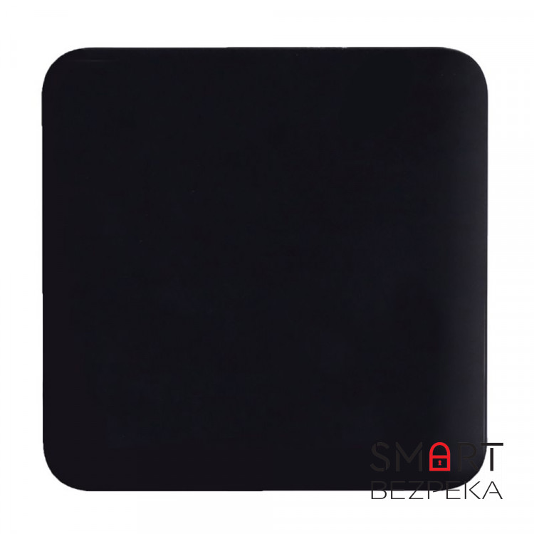 Кнопка Ajax SoloButton (1-gang/2-way) black для одноклавішного або прохідного вимикача