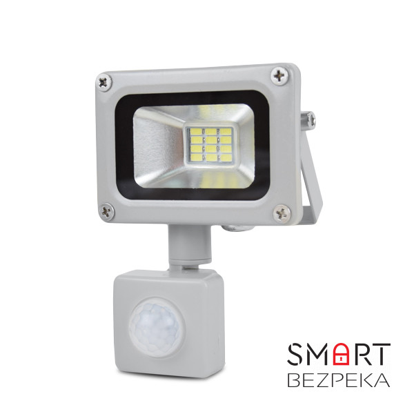 LED-прожектор Lightwell LW-10W-220PIR з датчиком руху