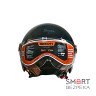 Мотошлем открытый Beon B-120 27 SHINY BLACK (глянец черный), размер L