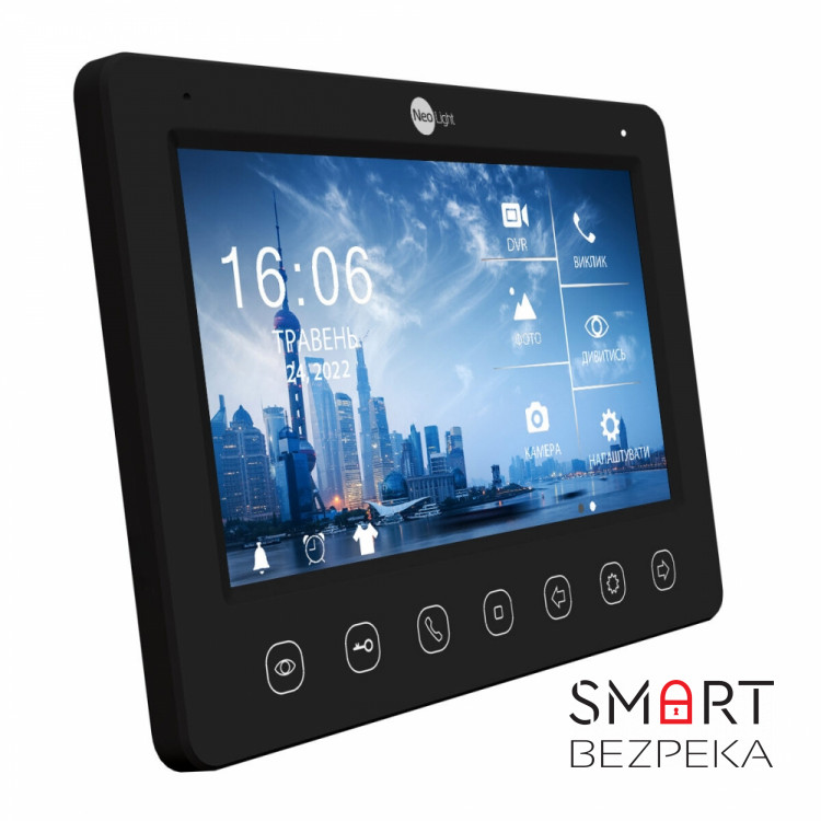 Комплект видеодомофона Neolight NeoKIT FHD Pro B/Graphite: видеодомофон 7" с детектором движения и 2 Мп видеопанель