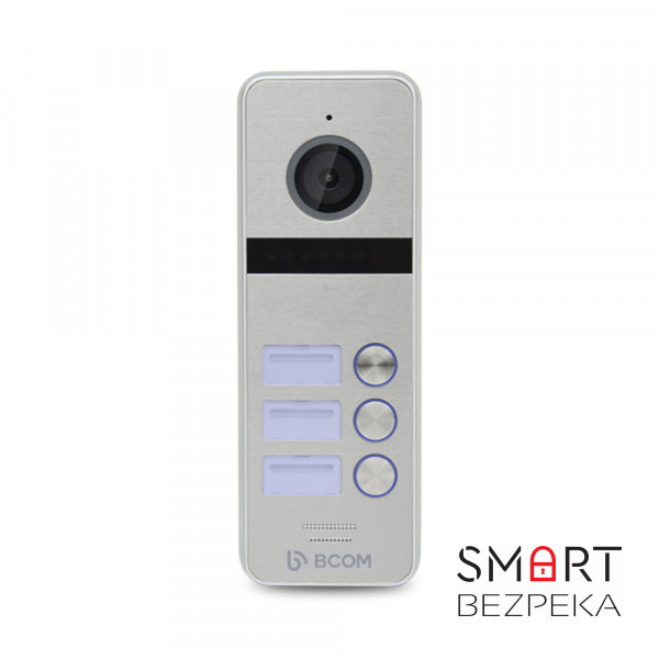 Відеопанель BCOM BT-403HD Silver на 3 абоненти