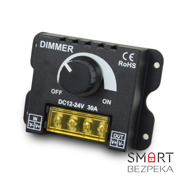 Регулятор яркости OKY3220 диммер для светодиодных лент 12В/24В DC 30А 360Вт