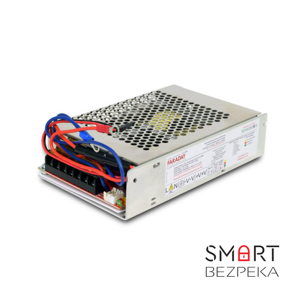 Безперебійний блок живлення Faraday Electronics БП UPS 144W  ASCH ALU 12V (LFP) під акумулятор 25-45А·год в алюмінієвому корпусі