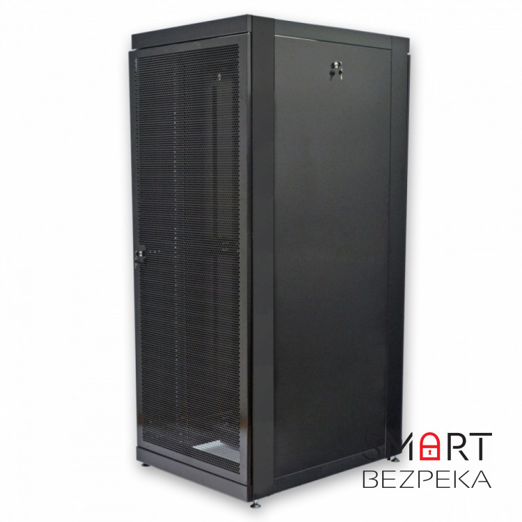 Шафа серверна CMS 42U 800 х 1055 UA-MGSE42810PB з перфорованими дверима для мережевого обладнання