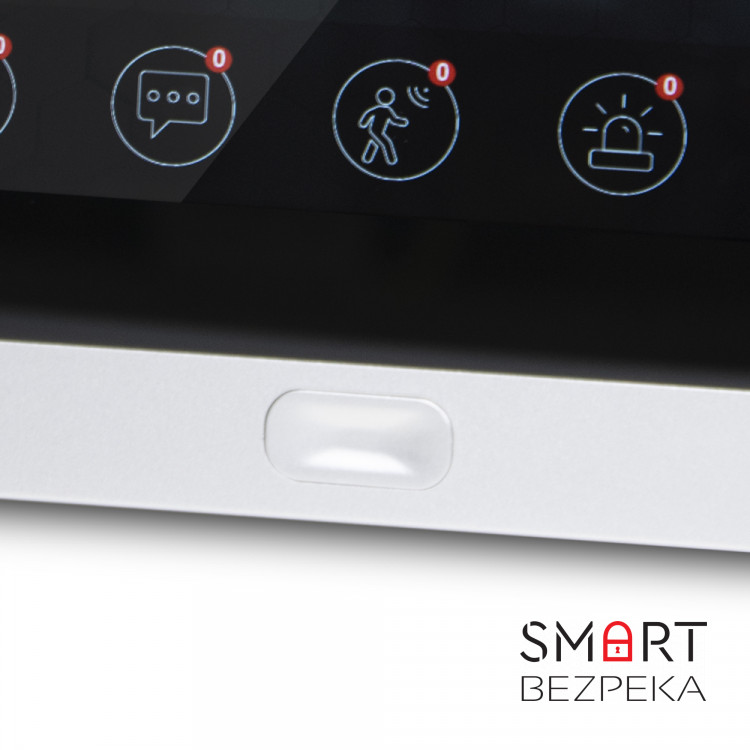 Комплект Wi-Fi видеодомофона 7" BCOM BD-760FHD/T Silver с поддержкой Tuya Smart + BT-400FHD Silver