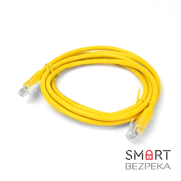 Патч-корд Hypernet PC-UTP-2M-YL 2м литий жовтий UTP RJ45 кат. 5Е
