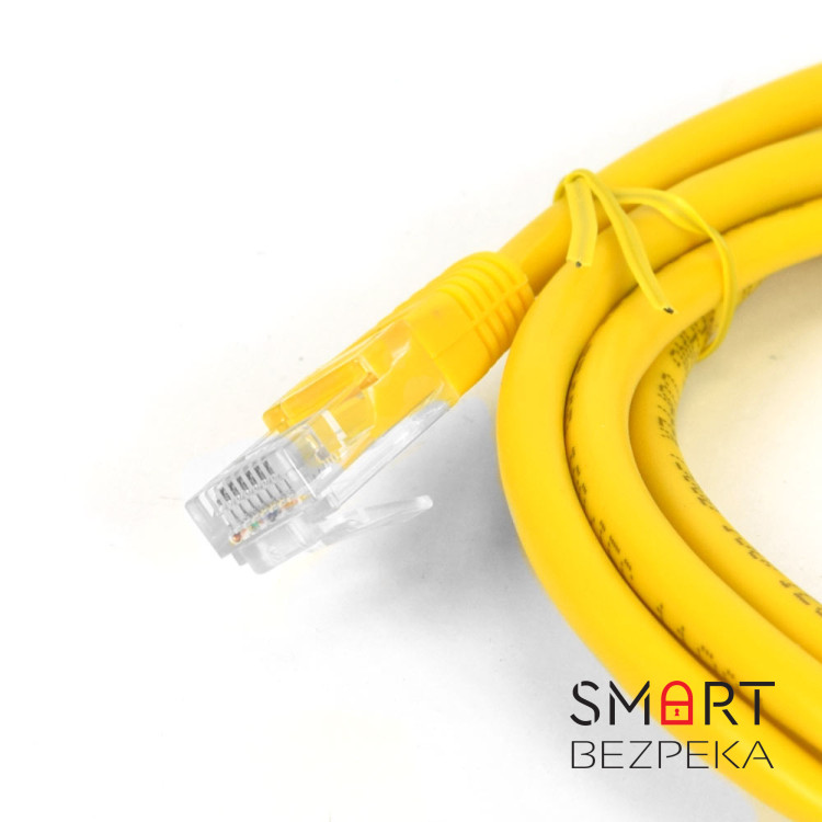 Патч-корд Hypernet PC-UTP-2M-YL 2м литой желтый UTP RJ45 кат. 5Е