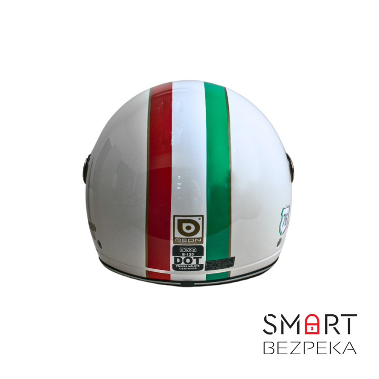 Мотошлем открытый Beon B-120 IMOLA SHINY CREAM (глянец кремовый), размер L