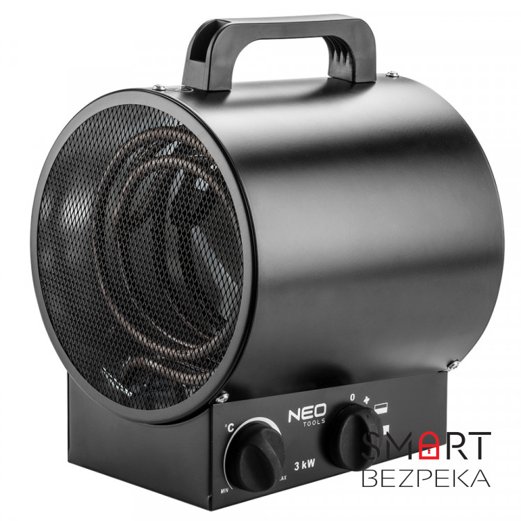 Теплова гармата промислова Neo Tools 90-066, 3 кВт із нагрівальним елементом із нержавіючої сталі