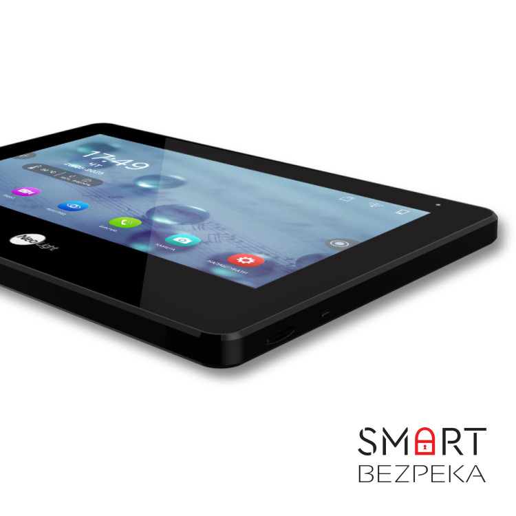 Комплект Neolight MEZZO Hybrid HD KIT B/Black: гібридний відеодомофон 10.1" з Wi-Fi та 2 Мп відеопанель