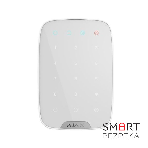 Бездротова сенсорна клавіатура Ajax Keypad white