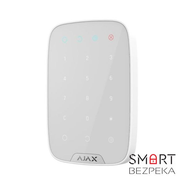 Беспроводная сенсорная клавиатура Ajax Keypad white