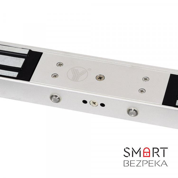 Електромагнітний замок для двостулкових дверей Yli Electronic YM-280ND(LED)-DS зі світловою індикацією, датчиком стану замка і дверей для системи контролю доступу