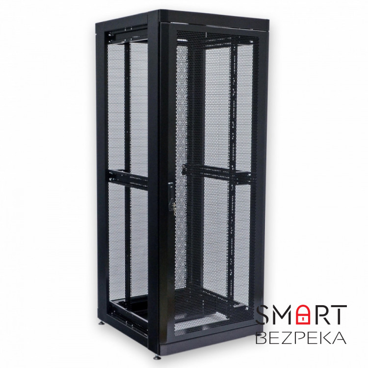 Шафа серверна CMS 42U 800 х 865 UA-MGSE4288PB з перфорованими дверима для мережевого обладнання