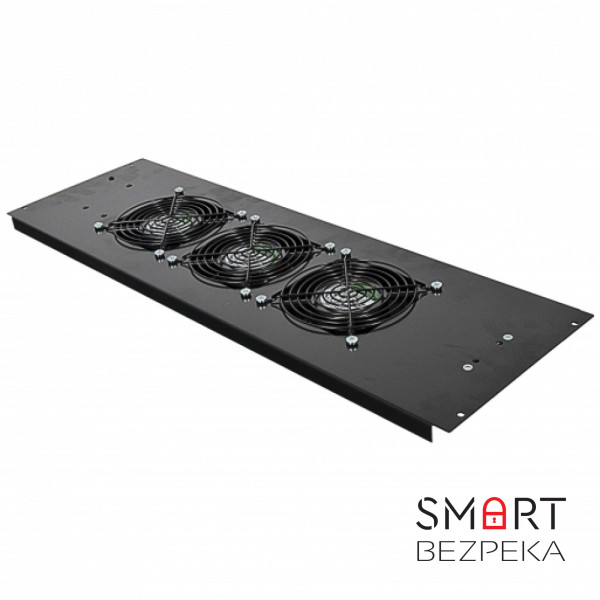 3-х вентиляторний блок в кришу для шаф MGSE 610 мм, чорний