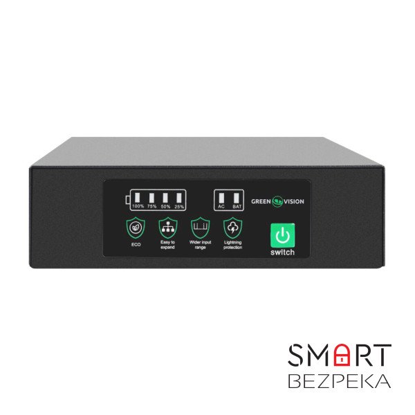 Джерело безперебійного живлення GreenVision GV-701-UPS-DC16-60W для Wi-Fi роутерів із вбудованим акумулятором