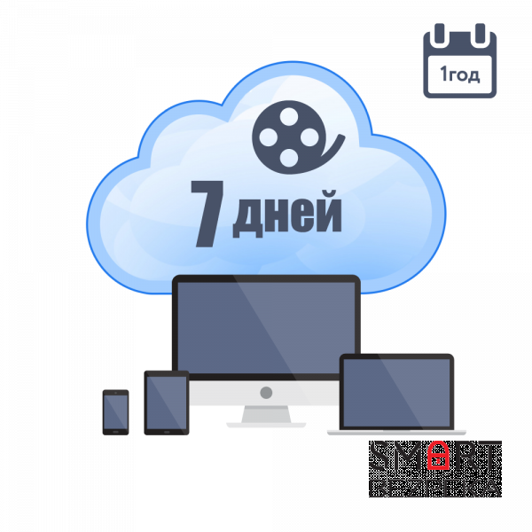 Хмарне зберігання для P2P камер ATIS на 1 рік з глибиною архіву 7 днів
