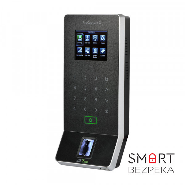 Біометричний термінал ZKTeco PROCAPTURE-X зі зчитувачем відбитка пальця, карт EM-Marine, з Wi-Fi