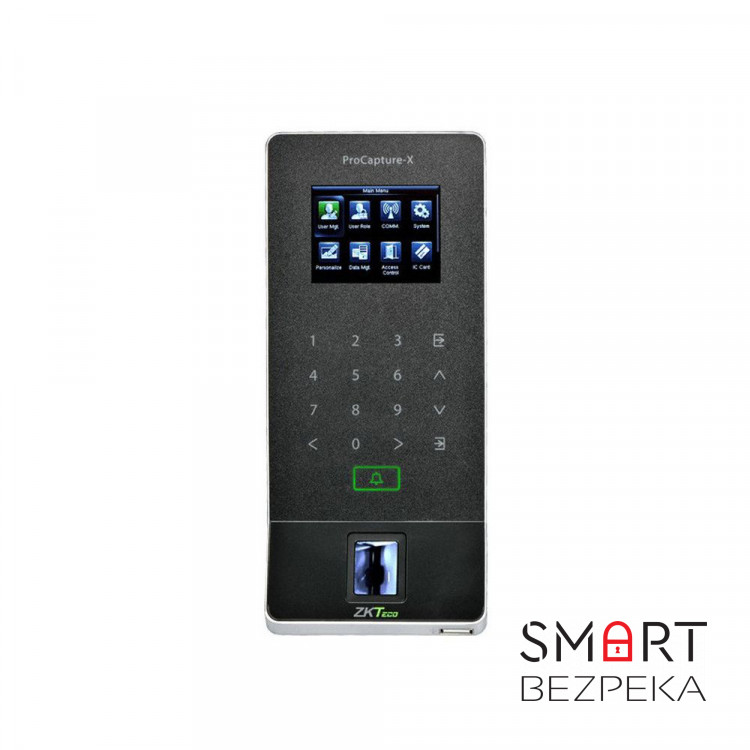 Биометрический терминал ZKTeco PROCAPTURE-X Wi-Fi со считывателем отпечатка пальца, карт EM-Marine, с Wi-Fi