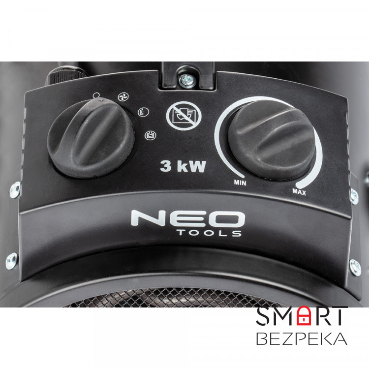 Теплова гармата регульована Neo Tools 90-068, 3 кВт з нагріваючим елементом з нержавіючої сталі