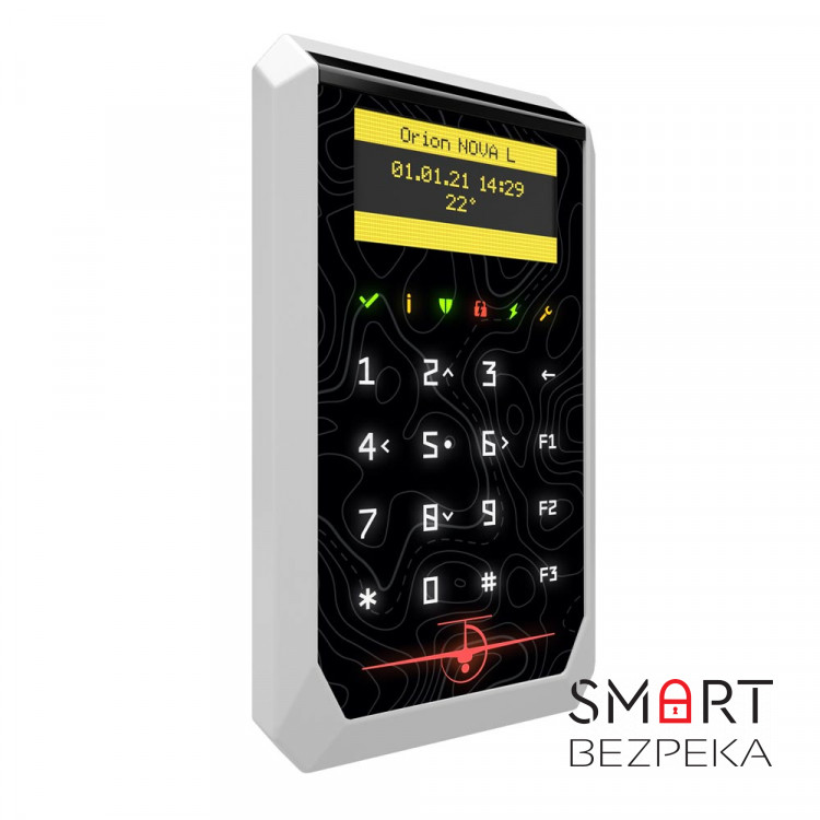 Сенсорная клавиатура TIRAS Technologies K-PAD OLED+(PE) для управления охранной системой Orion NOVA