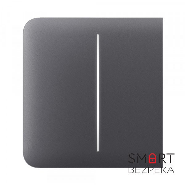 Кнопка Ajax SideButton (2-gang) graphite для двоклавішного вимикача