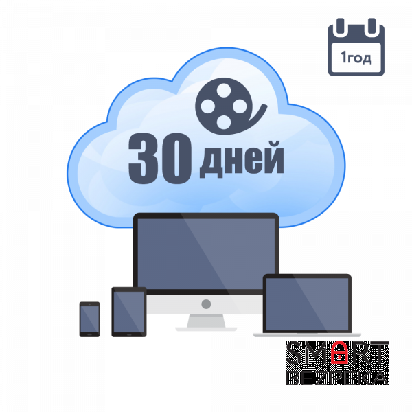 Хмарне зберігання для P2P камер ATIS на 1 рік з глибиною архіву 30 днів