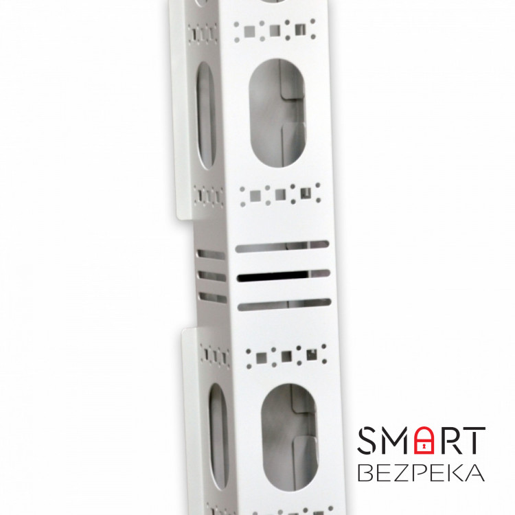 Боковий організатор кабелю з кришкою до шаф CMS MGSE 42U, сірий