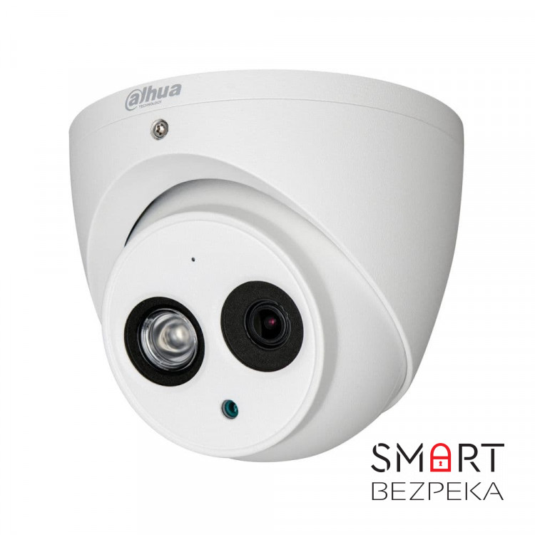 HDCVI видеокамера 2 Мп Dahua DH-HAC-HDW1200EMP-A-S3 (3.6 мм) со встроенным микрофоном для системы видеонаблюдения