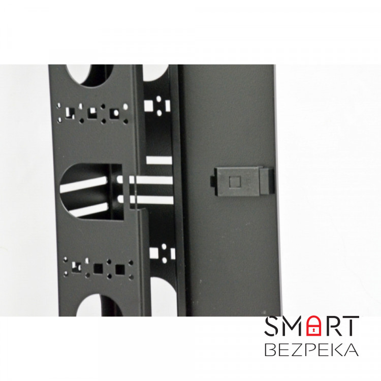 Боковой организатор кабеля с крышкой для шкафов CMS MGSE 42U, черный