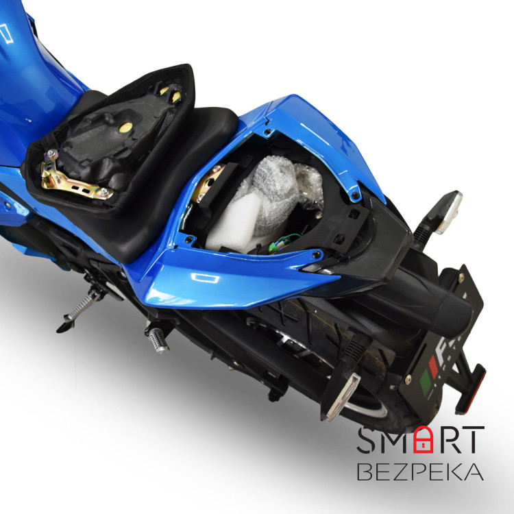 Електроскутер TV6 mid-drive Wuxi Electric 3000W 72V 60Ah white & blue