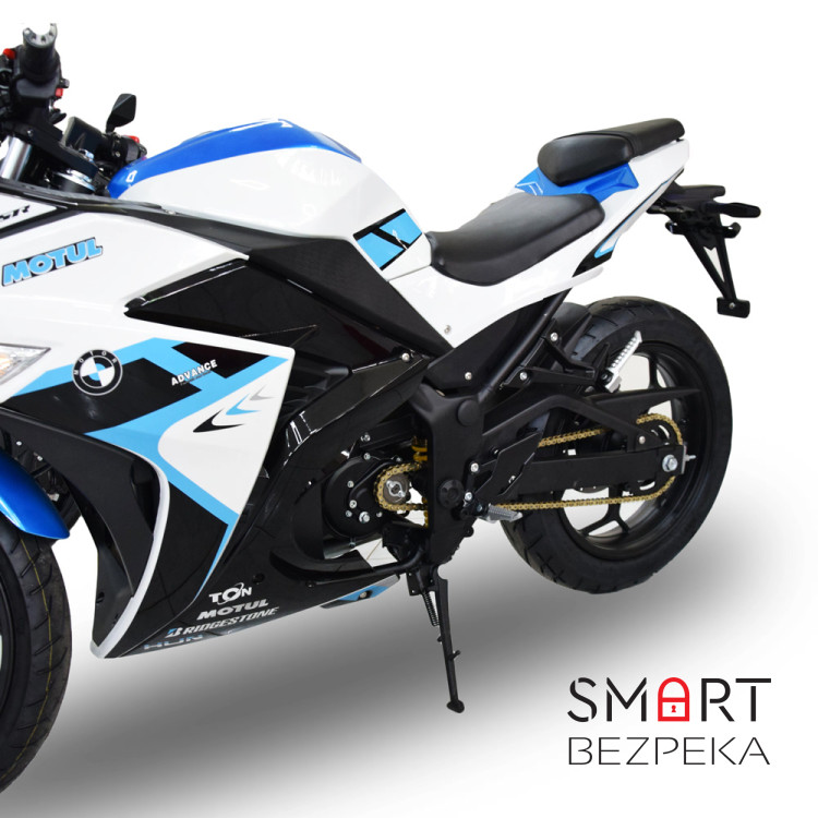 Электроскутер TV6 mid-drive Wuxi Electric 3000W 72V 60Ah white & blue